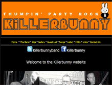 Tablet Screenshot of killerbunnyband.com